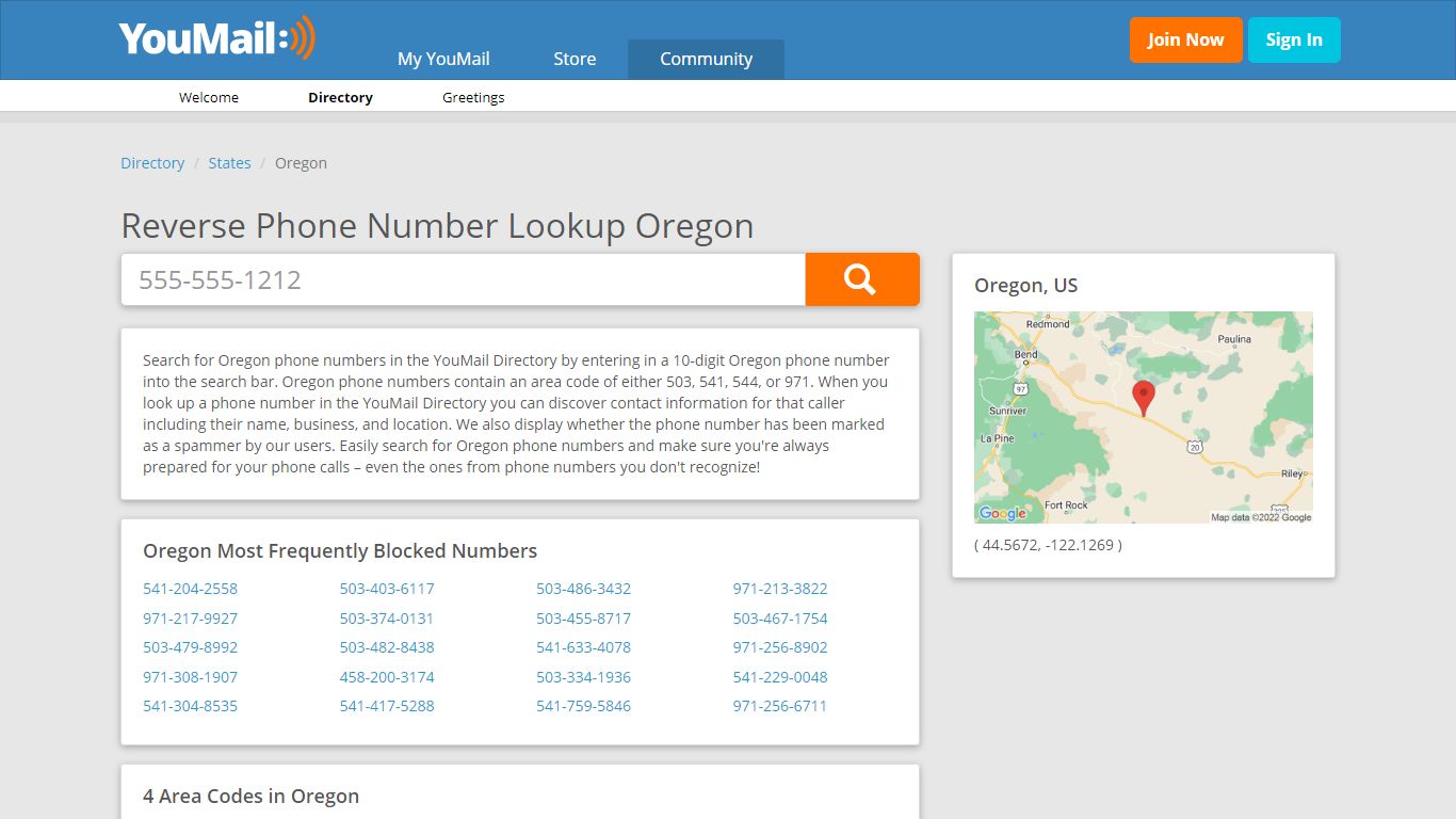 Oregon Phone Numbers - Reverse Phone Number Lookup OR - YouMail
